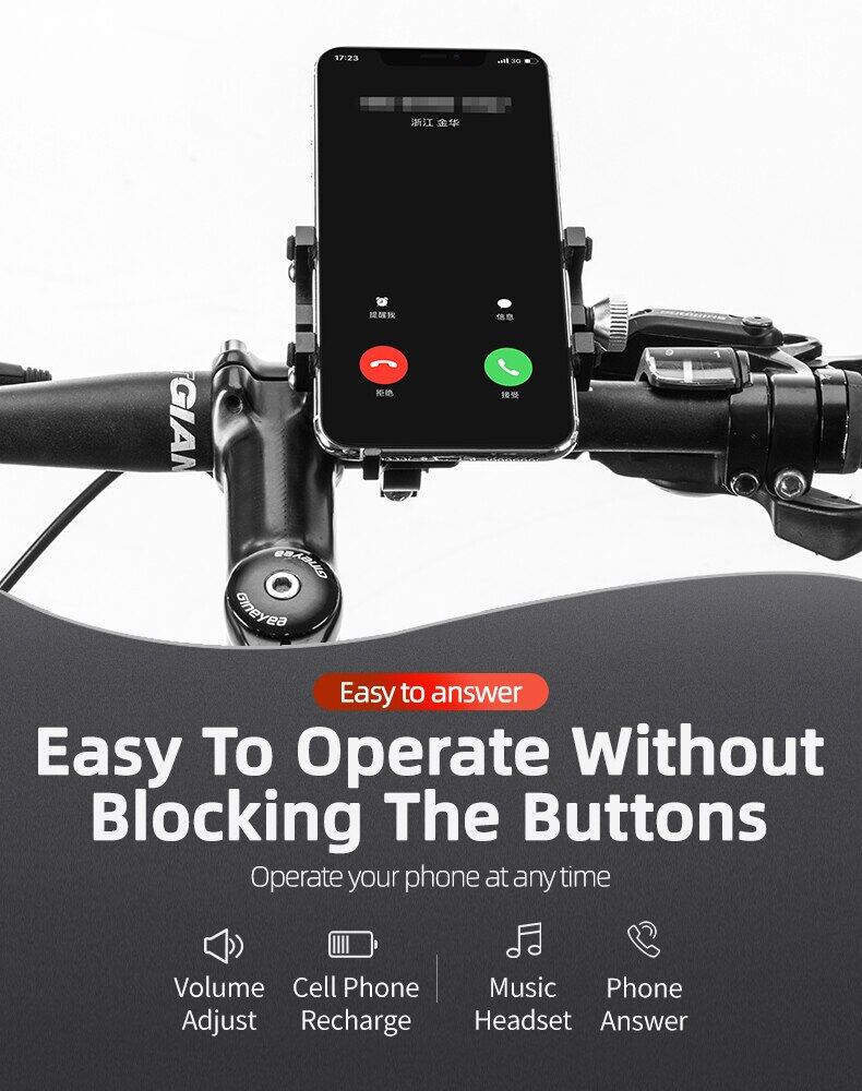 ROCKBROS Bike Phone Mount Holder Motorcycle & Bicycle Handlebar Cell Phone Holder 360° Rotatable Aluminum Phone Clip for iPhone 11 12 13 Pro Max Mini X XR Xs Plus Samsung S21 S20 S10 ROCKBROS Bike Phone Mount Holder Motorcycle & Bicycle Handlebar Cell Phone Holder 360° Rotatable Aluminum Phone Clip for iPhone 11 12 13 Pro Max Mini X XR Xs Plus Samsung S21 S20 S10