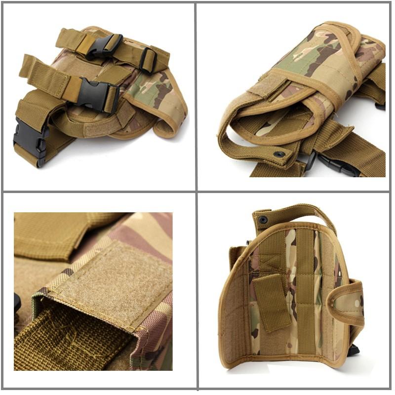 Multifunctional Tactical Leg Gun Holster, Outdoor Sports Leg Bag Quick Draw Pouch, Universal Camo Hunting Bag