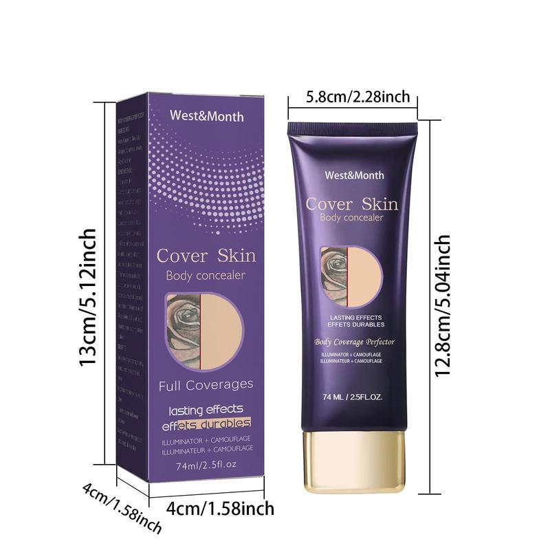 Full Coverage Liquid Concealer - Waterproof & Longwear for Dark Circles & Blemishes Cosmetic Foundation Makeup Matte