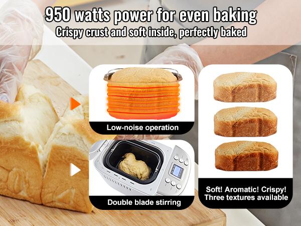 VEVOR Bread Maker, 15-in-1 3LB Dough Machine, Nonstick Ceramic Pan Automatic Breadmaker with Gluten Free Setting, Whole Wheat Bread Making, Digital, Programmable, 3 Loaf Sizes, 3 Crust Colors, White VEVOR Bread Maker, 15-in-1 3LB Dough Machine, Nonstick Ceramic Pan Automatic Breadmaker with Gluten Free Setting, Whole Wheat Bread Making, Digital, Programmable, 3 Loaf Sizes, 3 Crust Colors, White