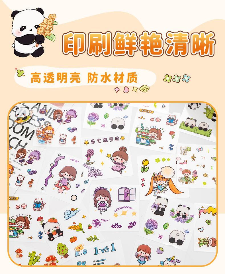 50Pcs Cute Cartoon Stickers Kawaii Decoration Stickers Kids Gift Waterproof Stickers Stationery Supplies Scrapbooking Stickers