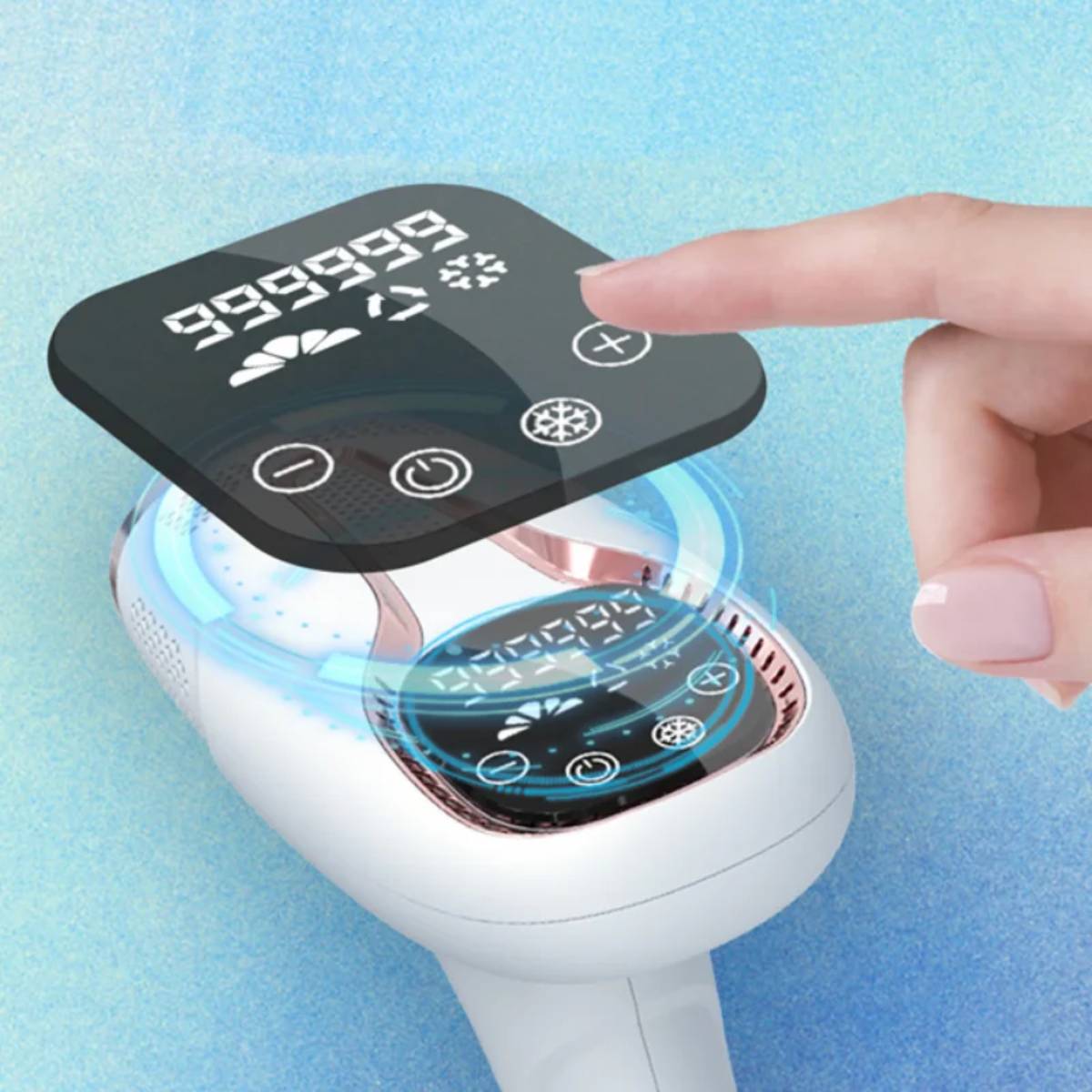 Laser Hair Removal Permanent Hair Removal for Women and Men - Dual-Pulse Technology, 0.2 Seconds Flash Gap, Nearly Painless & Lasting Results Ipl White gift for wife iron dry portable head Laser Hair Removal Permanent Hair Removal for Women and Men - Dual-Pulse Technology, 0.2 Seconds Flash Gap, Nearly Painless & Lasting Results Ipl White gift for wife iron dry portable head
