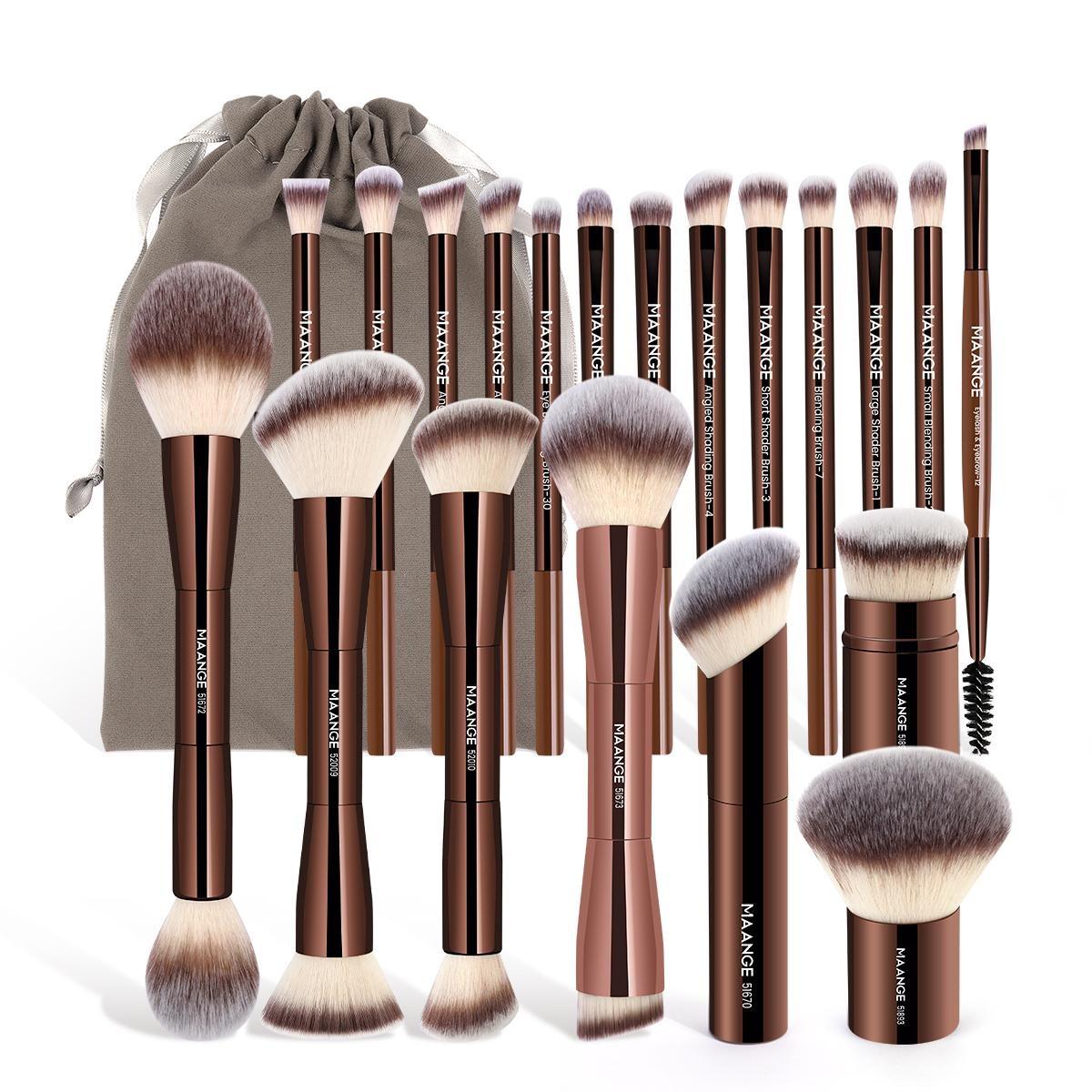 MAANGE Professional Soft Makeup Brush Set, Makeup Brush Kit, 1 set Multifunctional Cosmetic Brushes for Powder Liquid Cream, Makeup Tools for Women #GLOBAL PICKS