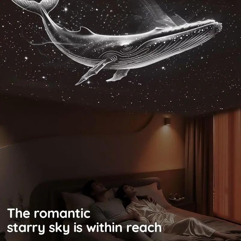 Multifunctional Portable Starry Night Light Projector, Slide Film, Adjustable Brightness, 360 Rotation, Bedroom Decor, Perfect Gift