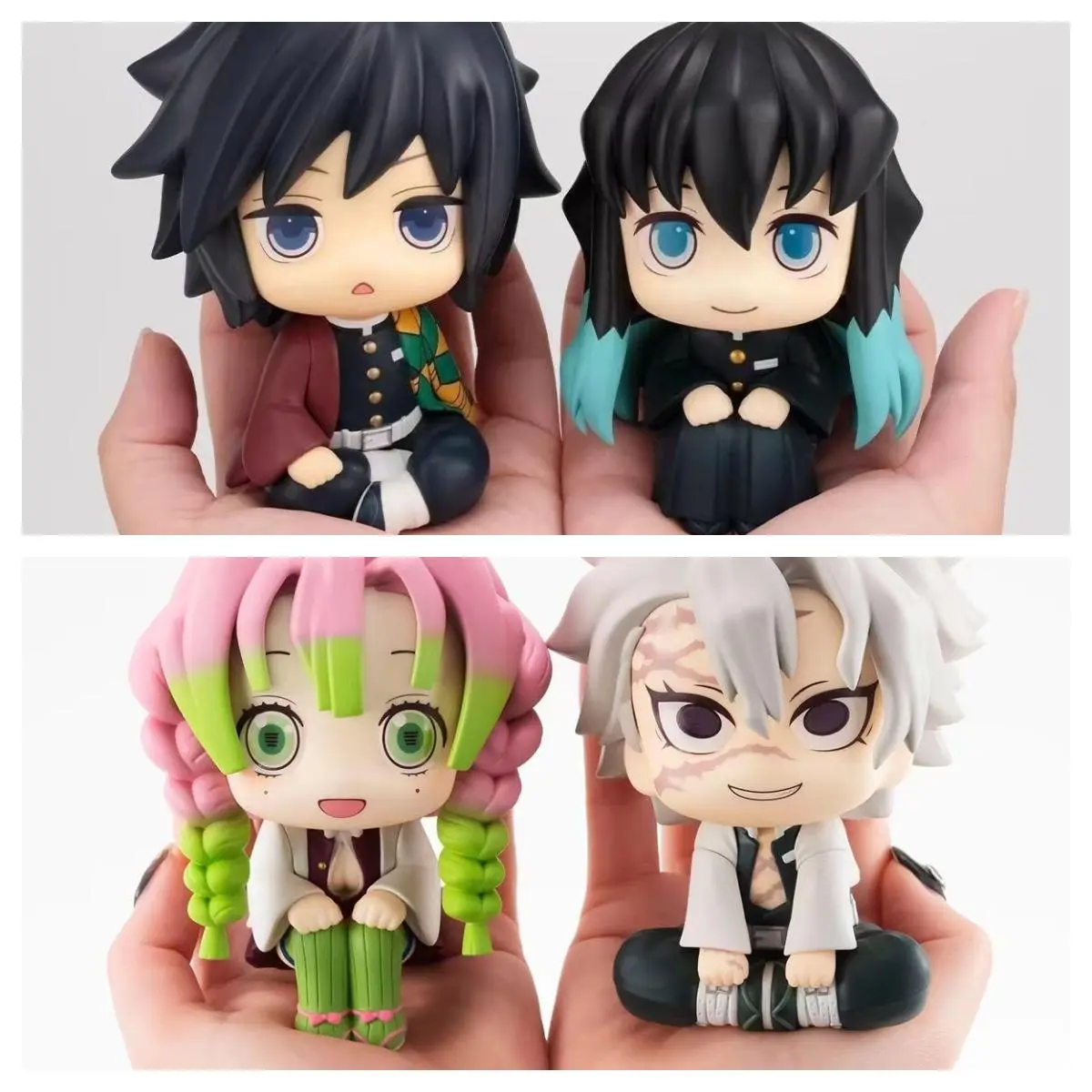 Japanese Anime Demon Slayer Action & Toy Figures - LK Mitsuri Kanroji, Sanemi Shinazugawa, Giyuu Tomioka, Muichiro Tokito Character Toys, 10cm