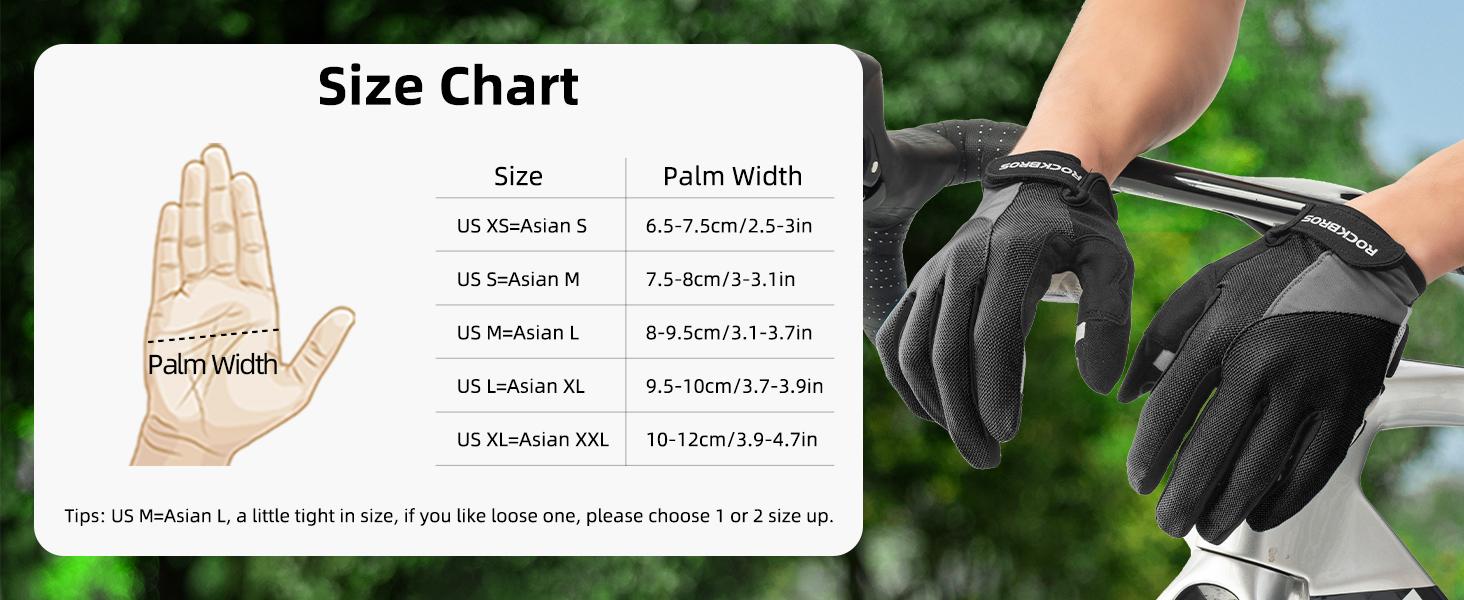 ROCKBROS Cycling Gloves for Men Women - Breathable Gel Pad Road Mountain Bike Gloves - Touch Screen Anti-Slip MTB Gloves for Cycling Workout Outdoor Sports