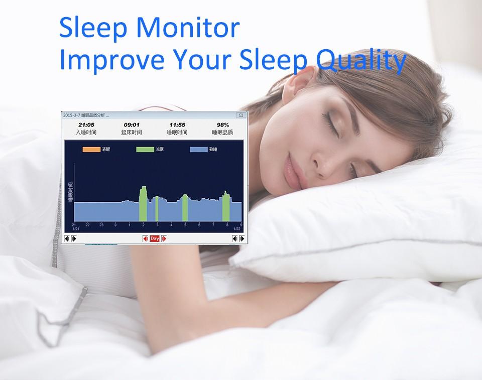 Smart Bracelet Vibration Alarm Clock Reminder Sleep Monitoring 24 Hours Pedometer Rechargeable Bracelet