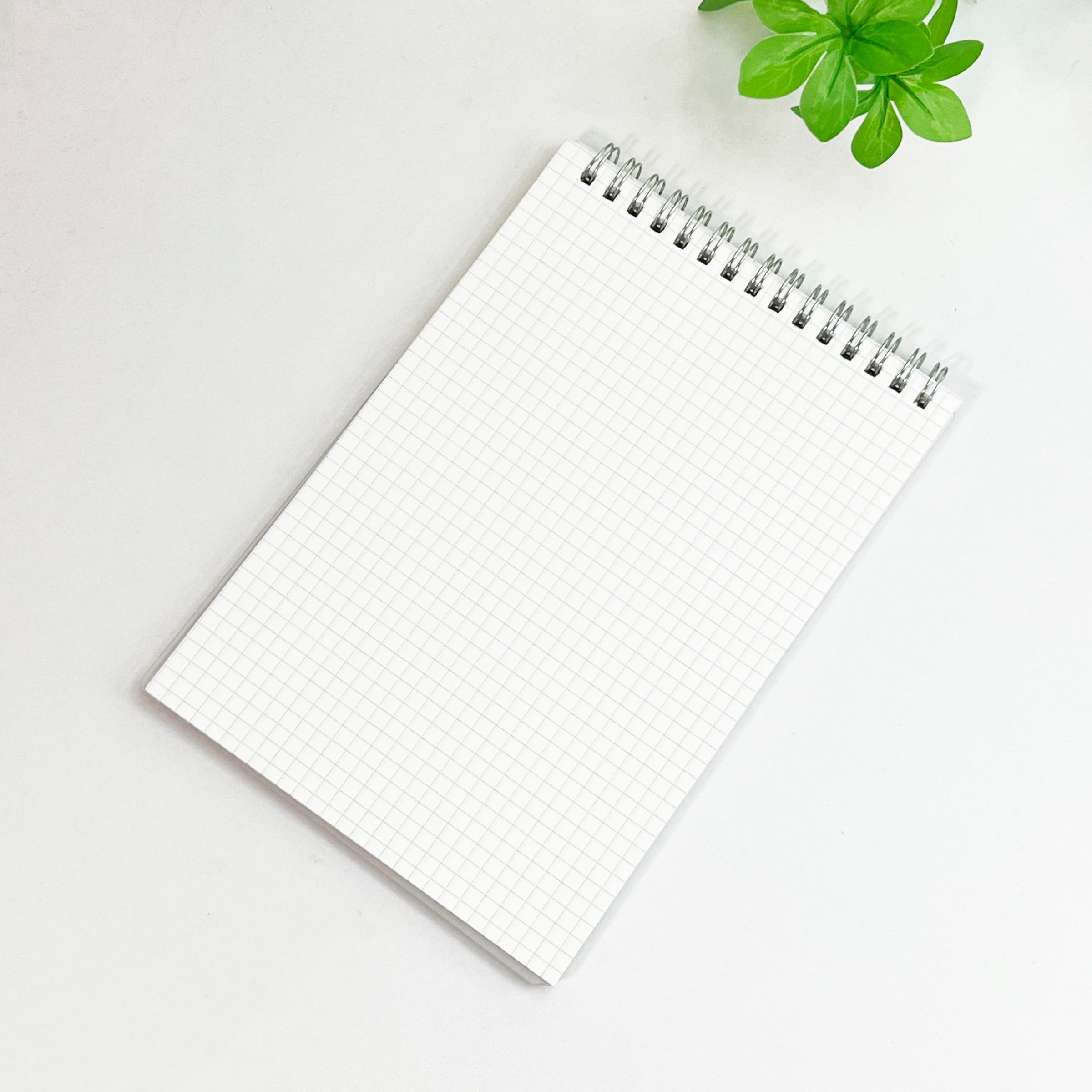 A5 Transparent Coil Notebook Set, 80 Sheets/160 Pages, Thick Lined/square/blank Notebooks, Ideal for Daily Diary, Office Notes, Academic Use