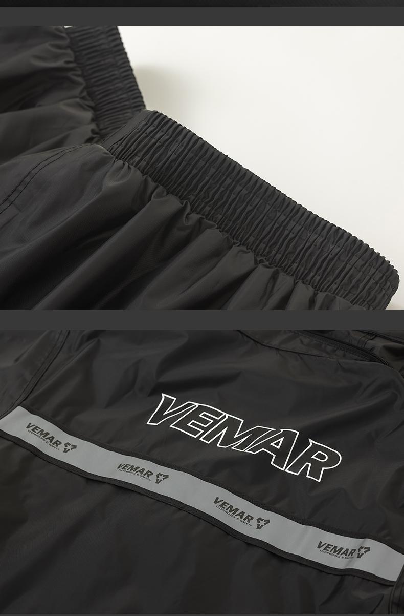 VEMAR Motorcycle Split Raincoat Unisex Rain Jacket and Pants Set for Delivery Riders Motocross Raincoat with Hat