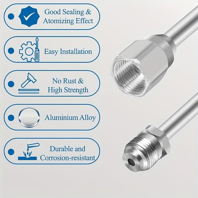 3 pcs Airless Paint Sprayer Tip Extension Pole Extension Rod for Airless Painting Spray Guns (20cm/7.8in, 30cm/11.8in, 50cm/19.7in)
