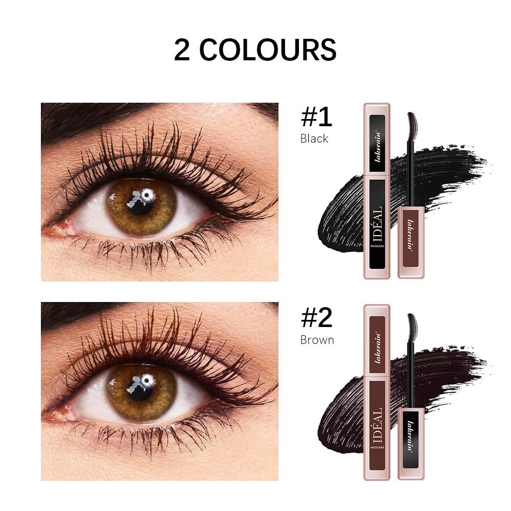 Lengthening Volumizing Mascara, Lightweight Makes Eyelashes Thicker, Enhances, Waterproof Long-Lasting, Black & Brown, Gift for Makeup Lover