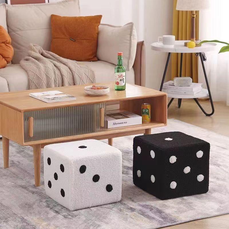 Sieve Stool, Home Entrance Shoe Changing Bench, Creative Footstool, Living Room Sofa Stool, Solid Wood Small Stool, Soft Cushioned Stool