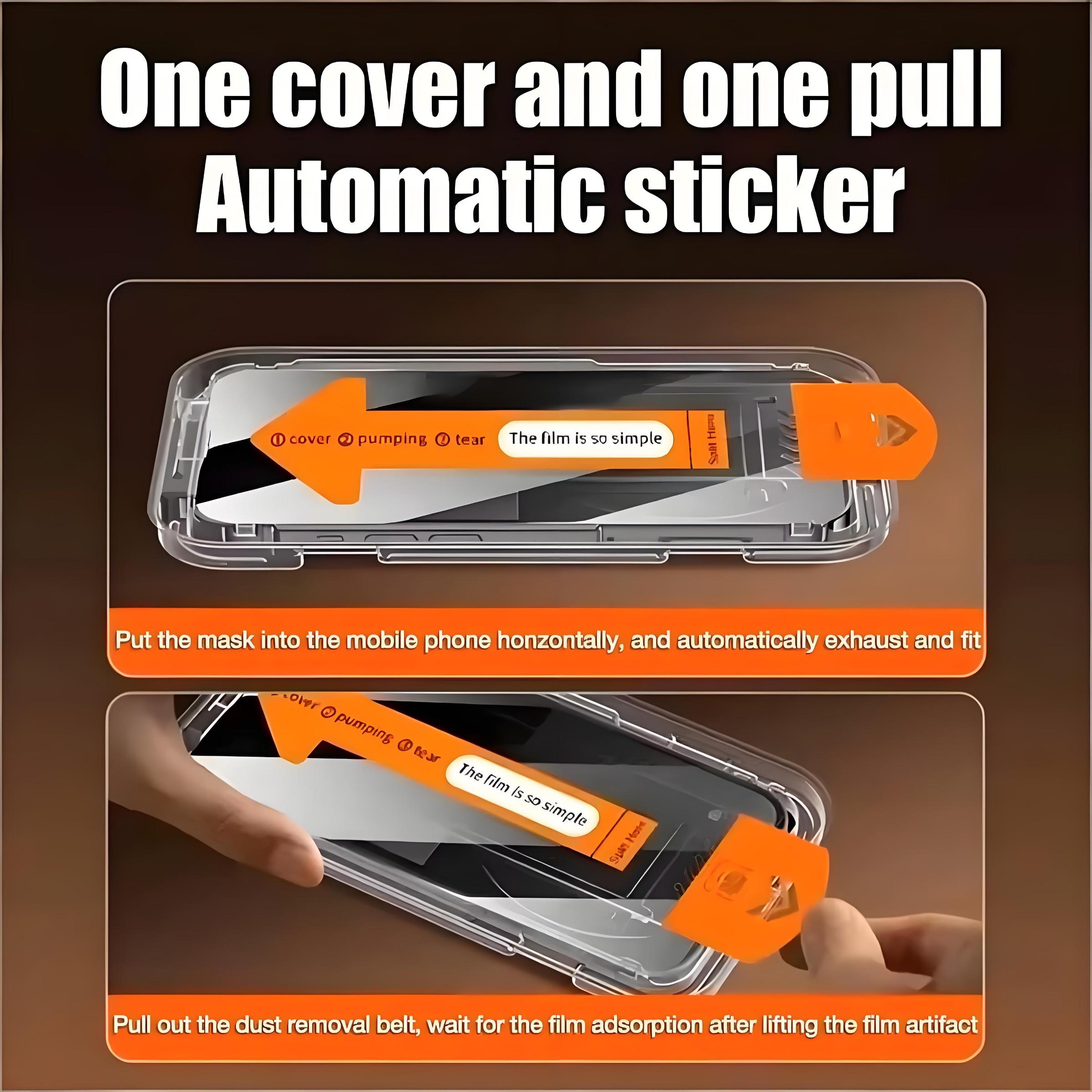 2-Pack Privacy Screen Protector Compatible with iPhone 17 Pro Max/17/16/15/14/13/12/11, X, XR and XS Max, Auto Dust-Elimination, One-Click Bubble-Free Installation 9H Tempered Glass Film