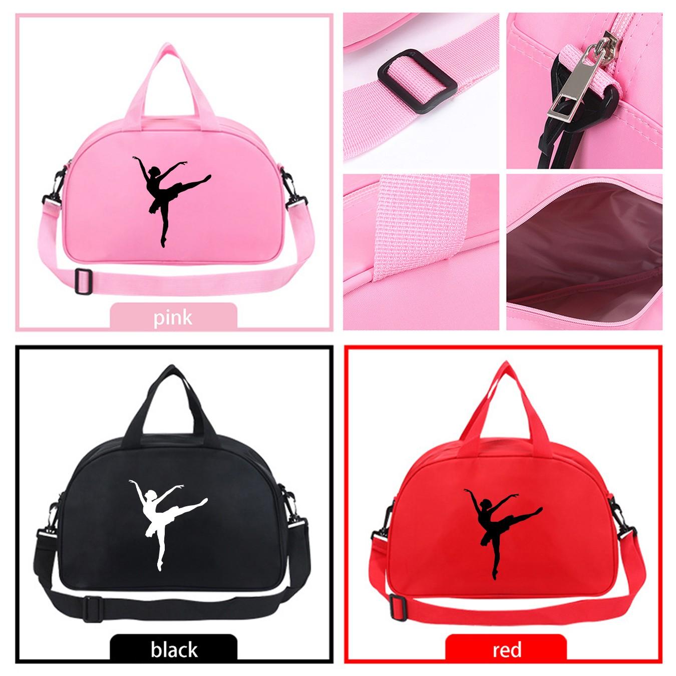 Dance Print Waterproof Dance Bag, Large Capacity Ballet Practice Bag, Shoulder Crossbody Bag, Yoga Fitness Bag, All Seasons