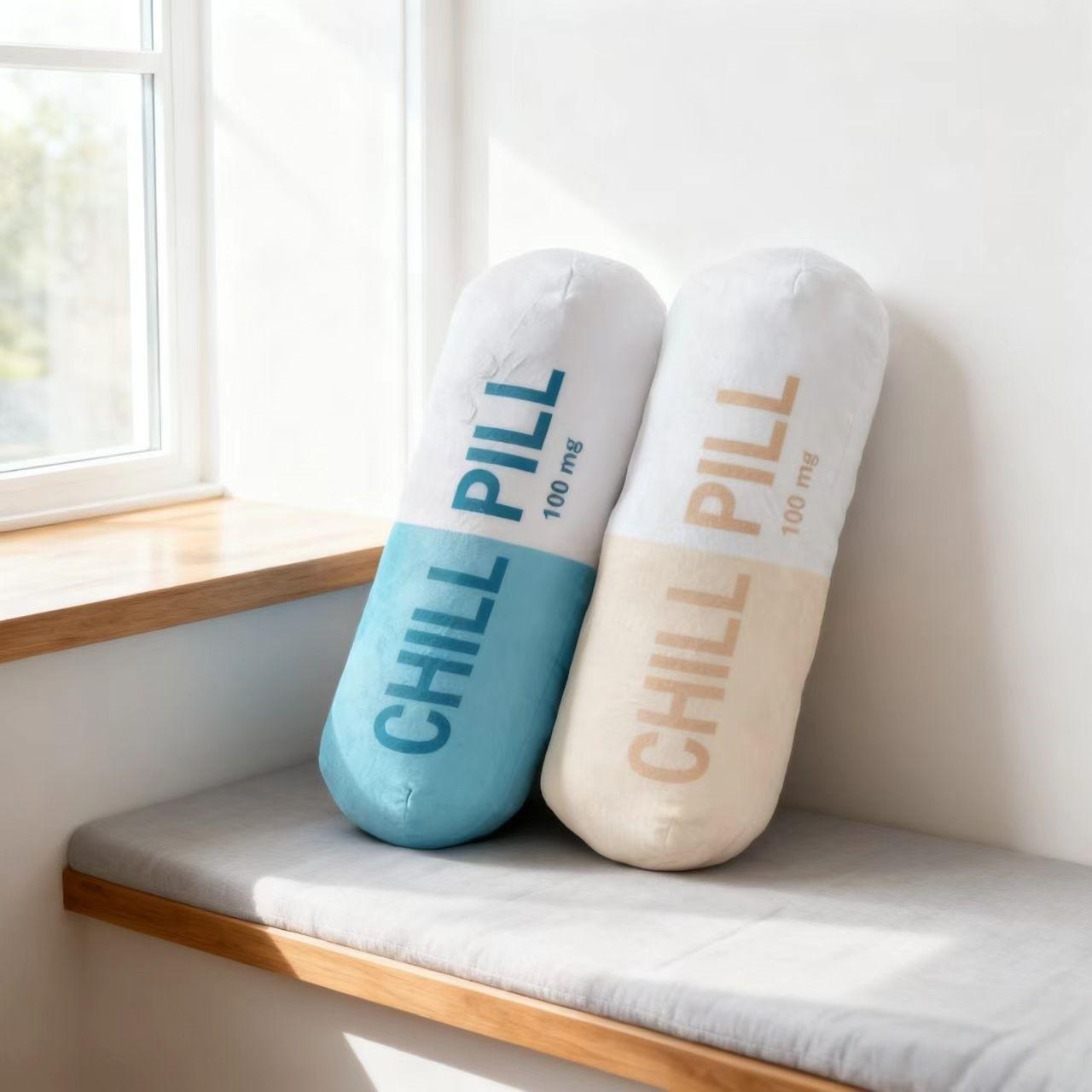 1pc Decorative Pillow, 40cm Capsule Shape Print Cushion, Living Room Bedroom Sofa Home Decoration, Bedding, Nurse Birthday Gift