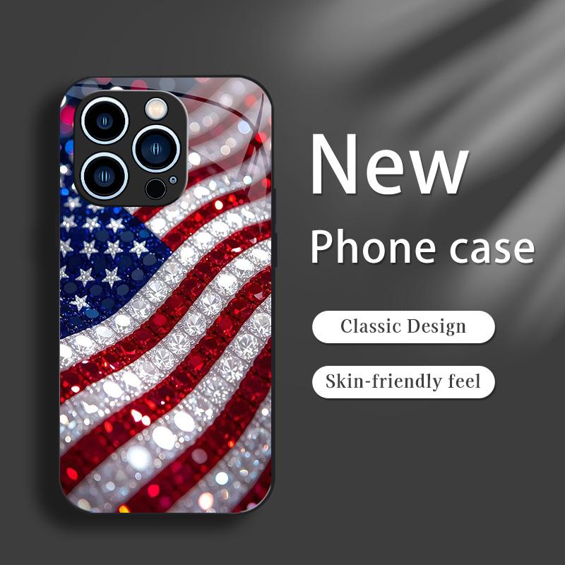 Patriotic American Flag Phone Case compatible with iPhone 16/15/14/13/12/11 and Samsung Galaxy S26/S25/S24/S23/S22, slim protective cover for Independence Day (July 4th) — 975 Patriotic American Flag Phone Case compatible with iPhone 16/15/14/13/12/11 and Samsung Galaxy S26/S25/S24/S23/S22, slim protective cover for Independence Day (July 4th) — 975
