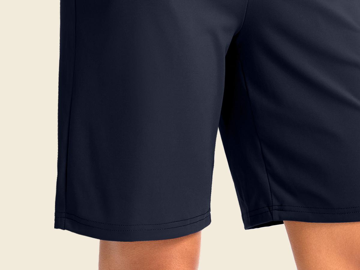 G Gradual Women's Bermuda Long Shorts with Pockets 9" High Waist Knee Length Shorts for Women Walking Athletic Workout