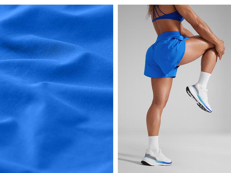 YOGA High Waisted Split Running Shorts for Women 3" - Comfy Mesh Liner for Workout Athletic Gym Track Quick Dry, Gym Shorts, Machine Wash