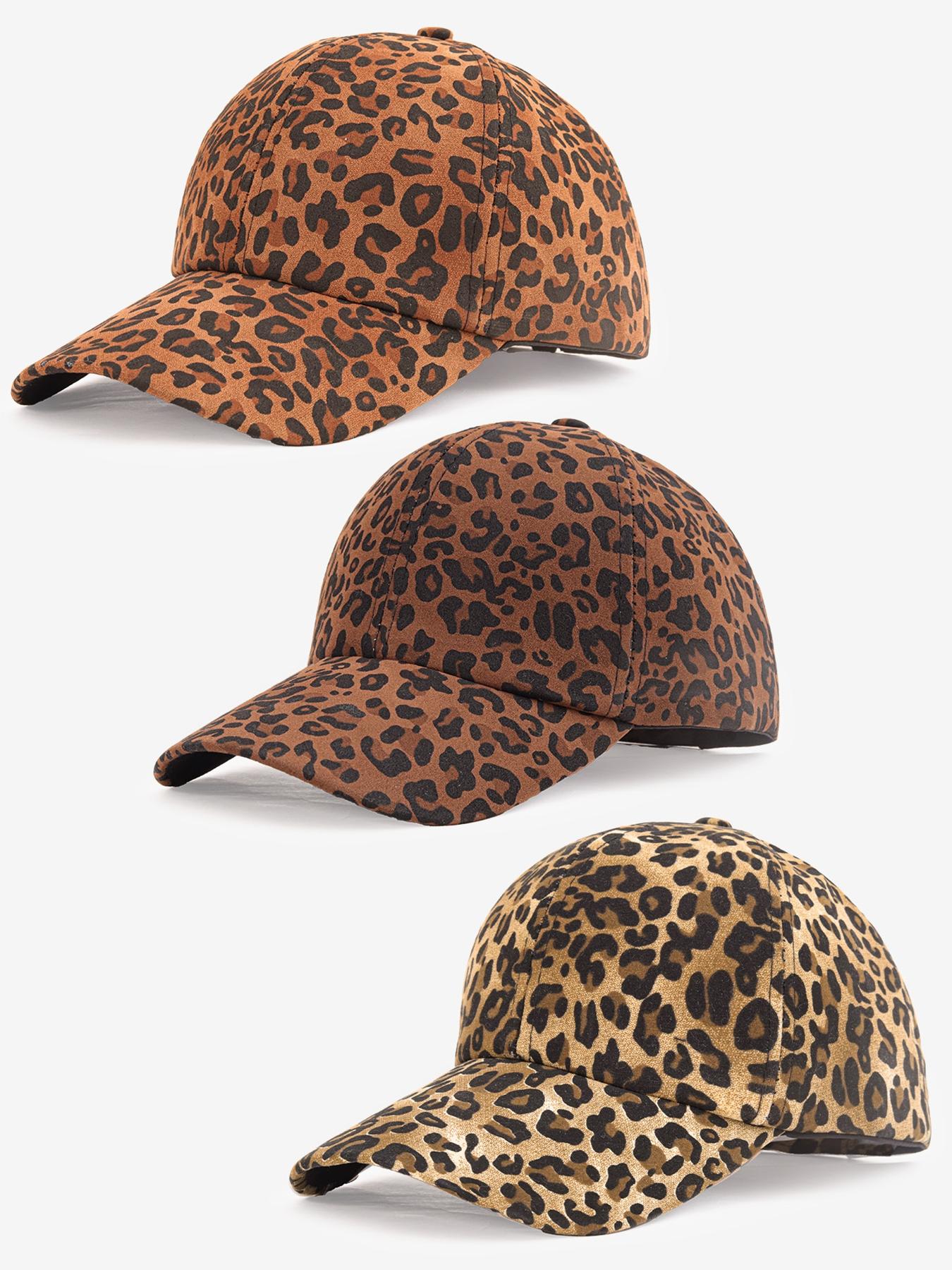 Unisex Leopard Print Baseball Hat, Fashionable Slim Fit Casual Cap, Ideal for Spring Summer Daily Wear, Perfect Gift for Outdoor Activities