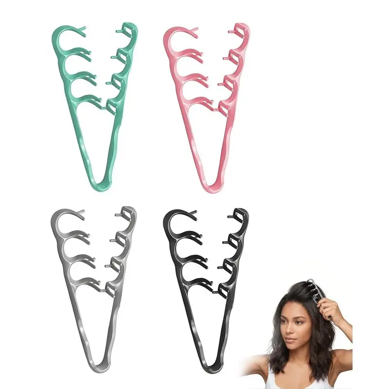 4-piece set of volumizing combs, textured root-lifting combs, for creating voluminous styles, portable wide-tooth smoothing combs, suitable for styling curly hair and bangs: Beauty and personal care