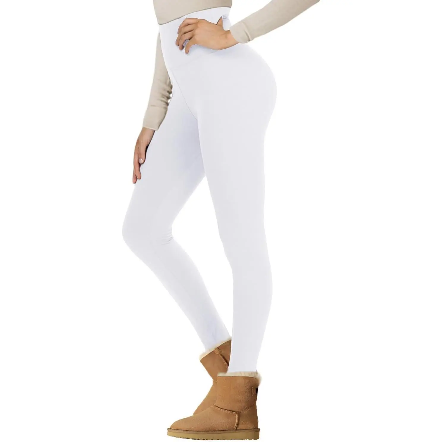 3#fleece Lined, White
