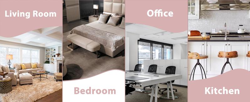 【NOT AC】Antarctic Star Tower Fan - Portable Electric Oscillating Fan with Remote Control, Quiet Operation, 3 Speed Settings & Timer Function. Bladeless Floor Standing Fan for Bedroom, Office & Indoor Use[No Cooling] (36 inch, Pink)