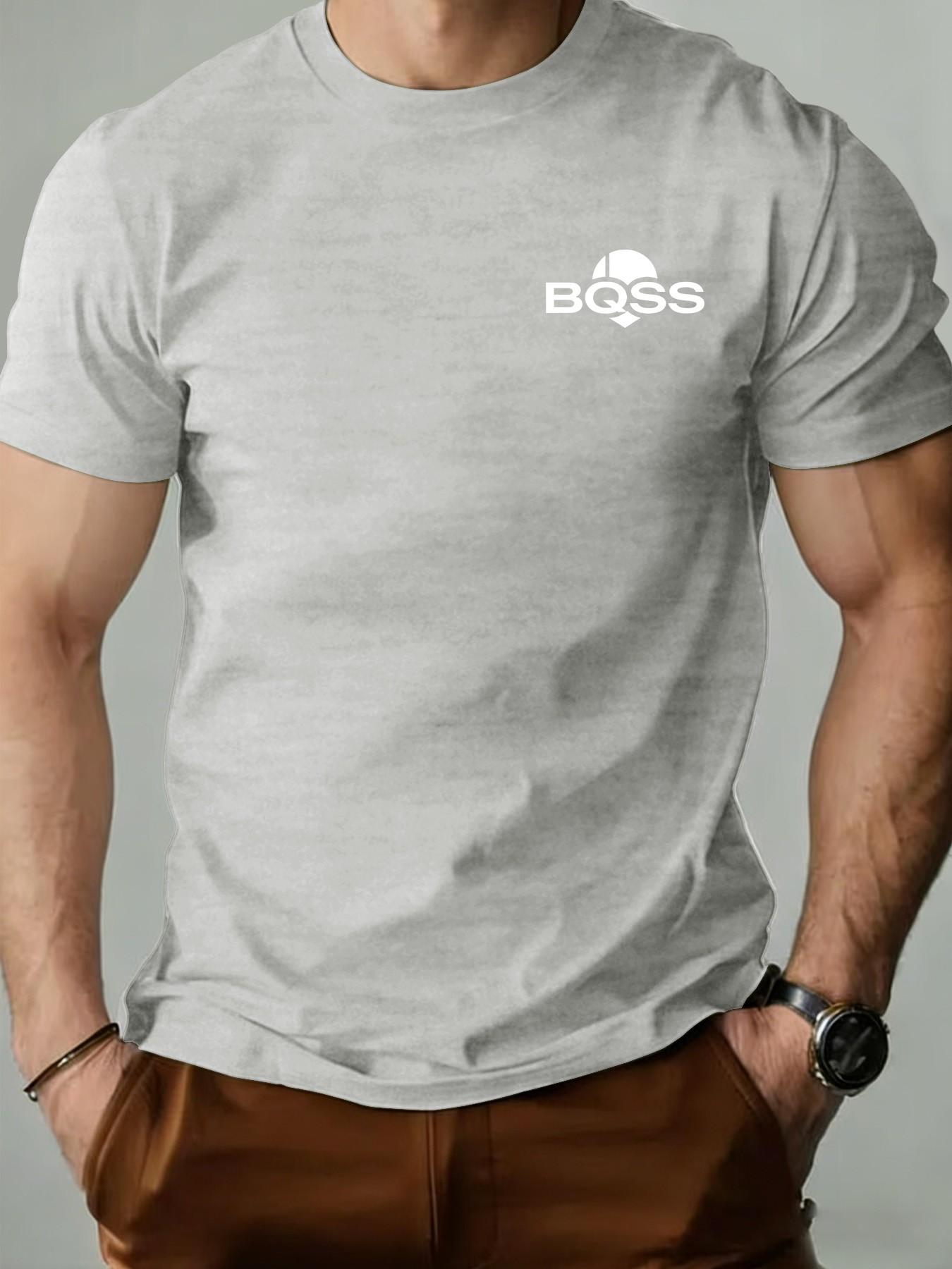 Men's Casual Long Sleeve Slim Fit T-Shirt, Geometric Pattern, Business & Gym Wear, Street Style, Daily Commute, Versatile Top