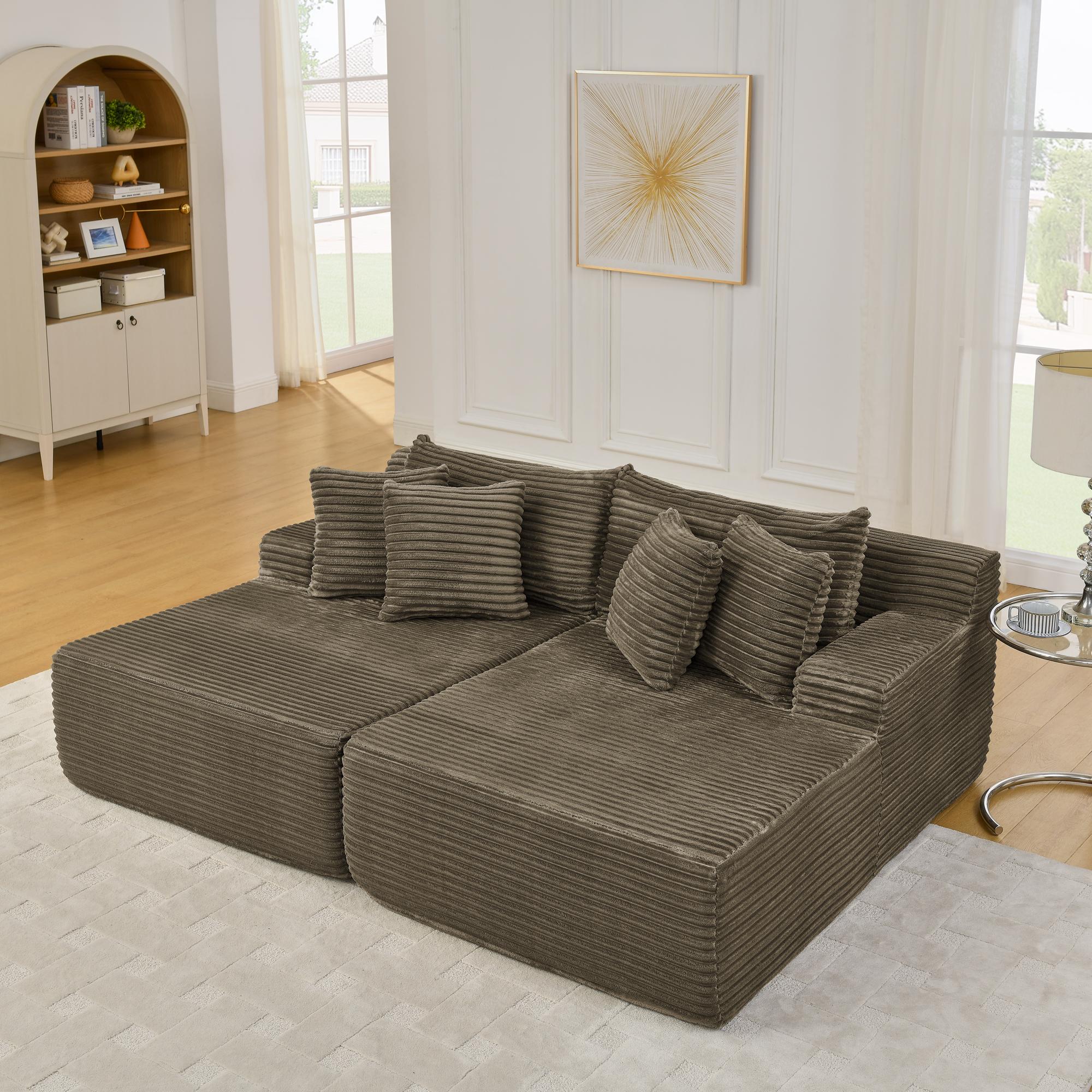 Niccae Convertible Floor Sofa Bed Chenille Modern Couch Loveseat with 15" Foam Mattress 6 Pillows No Assembly Required for Small Spaces Apartments Niccae Convertible Floor Sofa Bed Chenille Modern Couch Loveseat with 15" Foam Mattress 6 Pillows No Assembly Required for Small Spaces Apartments