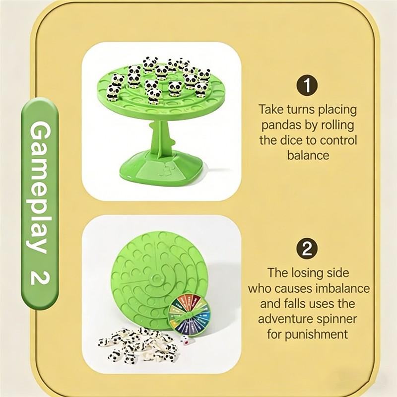 Panda Balance Tree Focus and Coordination Training Toy, High-Quality Educational Puzzle for Kids, Hand-Brain Skill Development