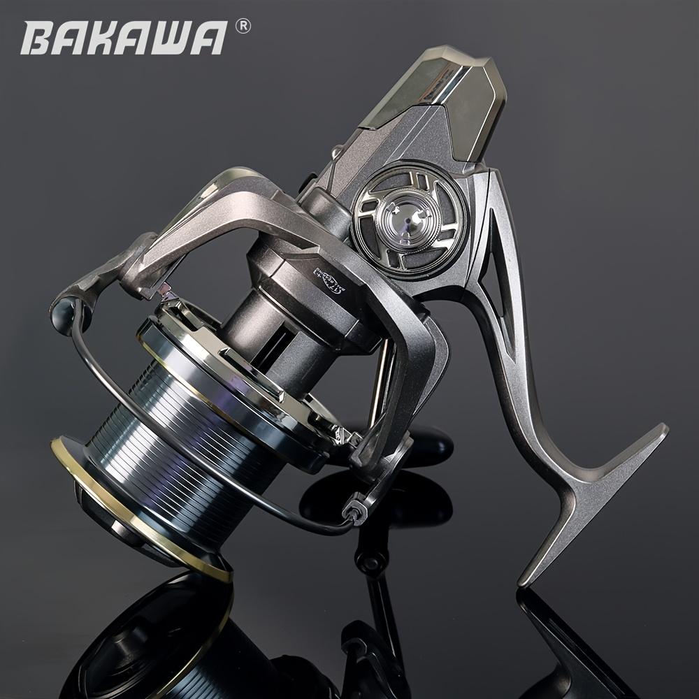 Bakawa Large Spinning Fishing Reel 4.8:1 Ratio, Freshwater Saltwater Fishing Gear, 10000-14000 Series, Max Drag 66lb, Surf Fishing Reel