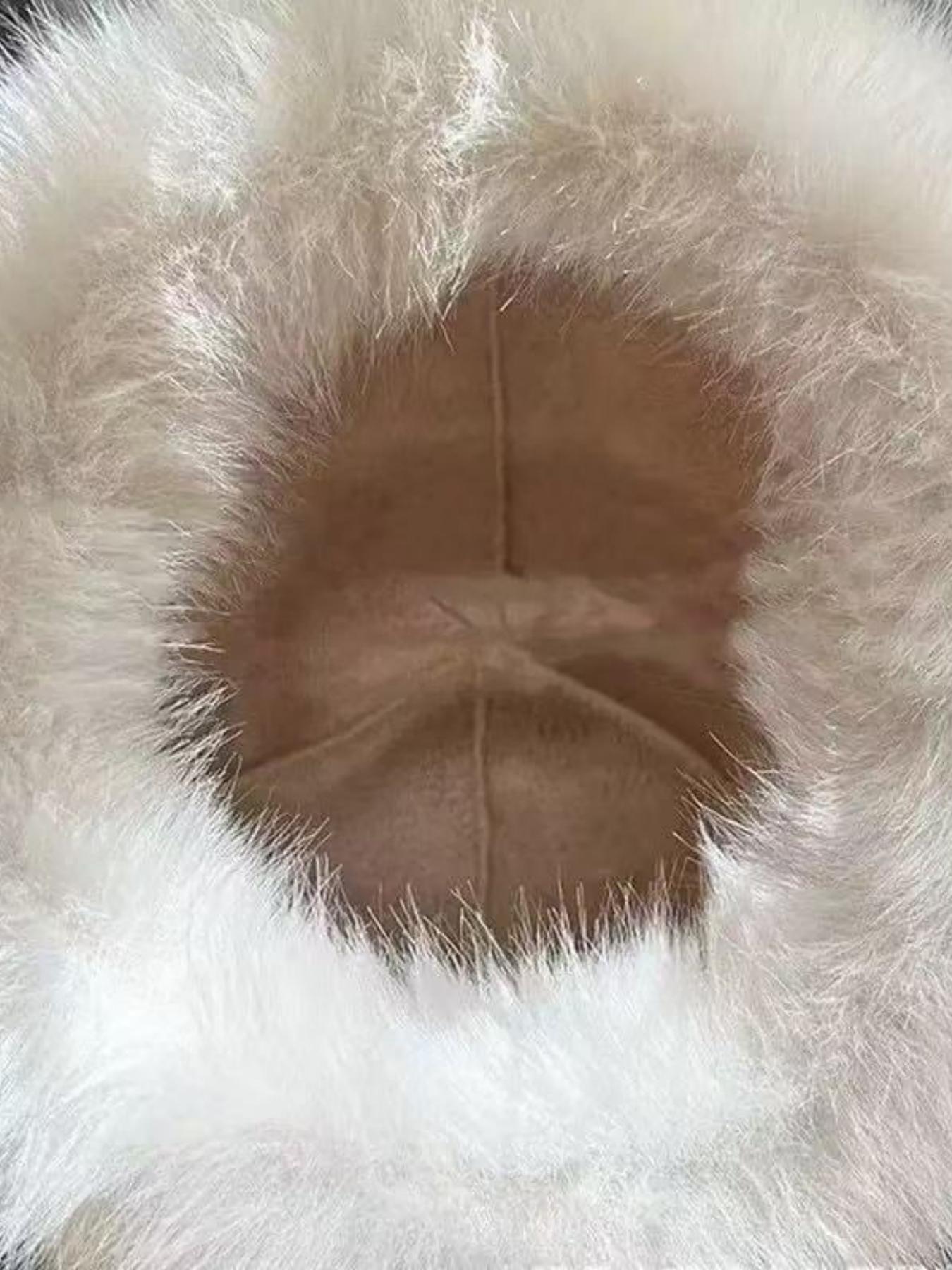 Large Women's Bucket Hat with Warm Earflaps, Fashionable Outdoor Cold Protection Accessory, Multi-purpose Stylish Headwear, Fashion Matching Hat