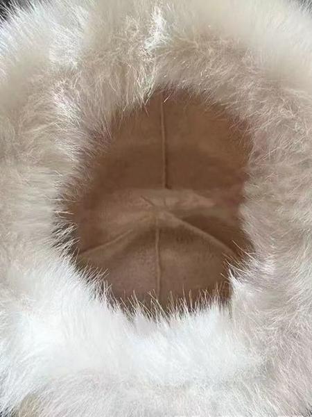 Large Women's Bucket Hat with Warm Earflaps, Fashionable Outdoor Cold Protection Accessory, Multi-purpose Stylish Headwear, Fashion Matching Hat