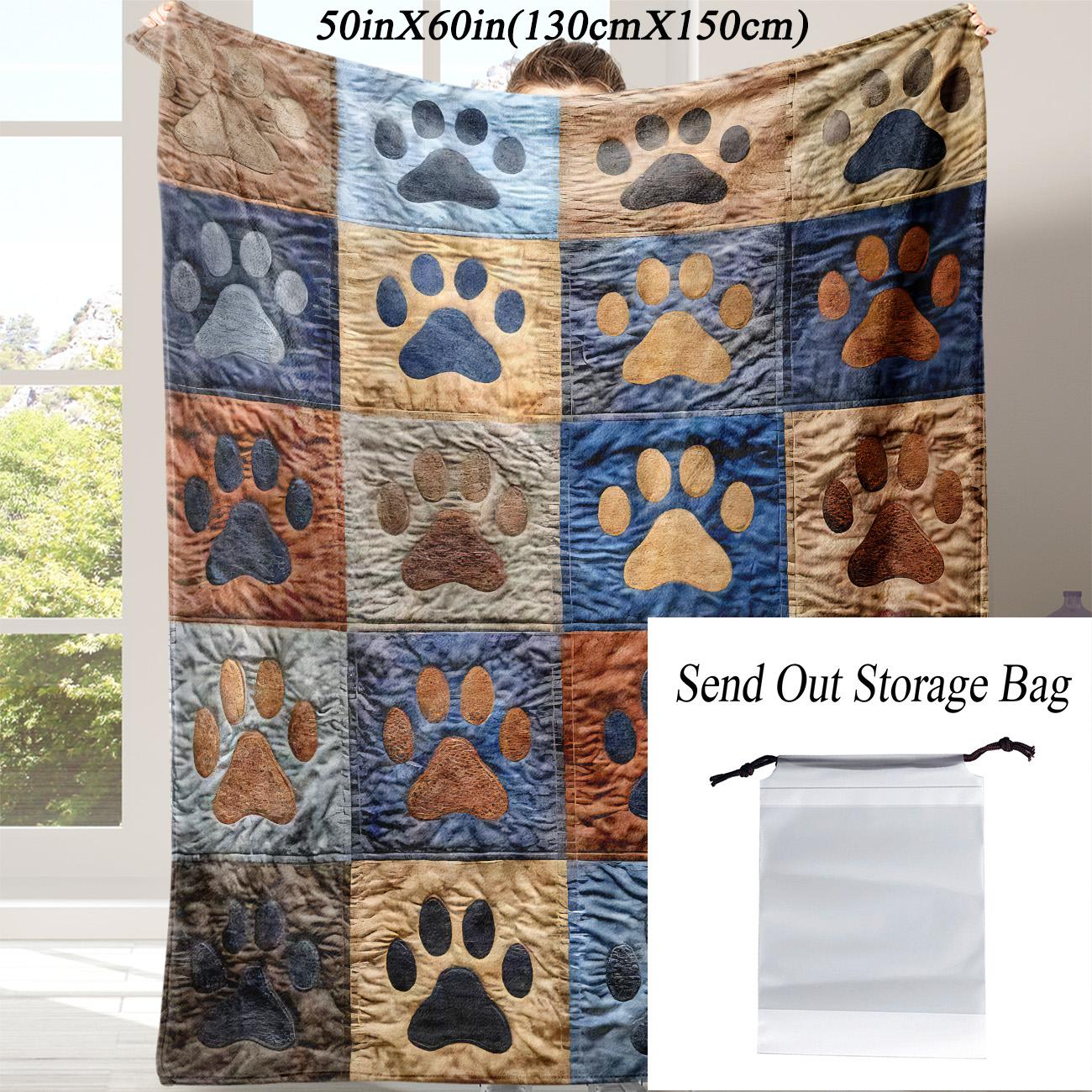 Soft Flannel Blanket for Dogs, Novelty Pet Accessory, Perfect for Naps at Home, Office, School, Travel, Gift Idea