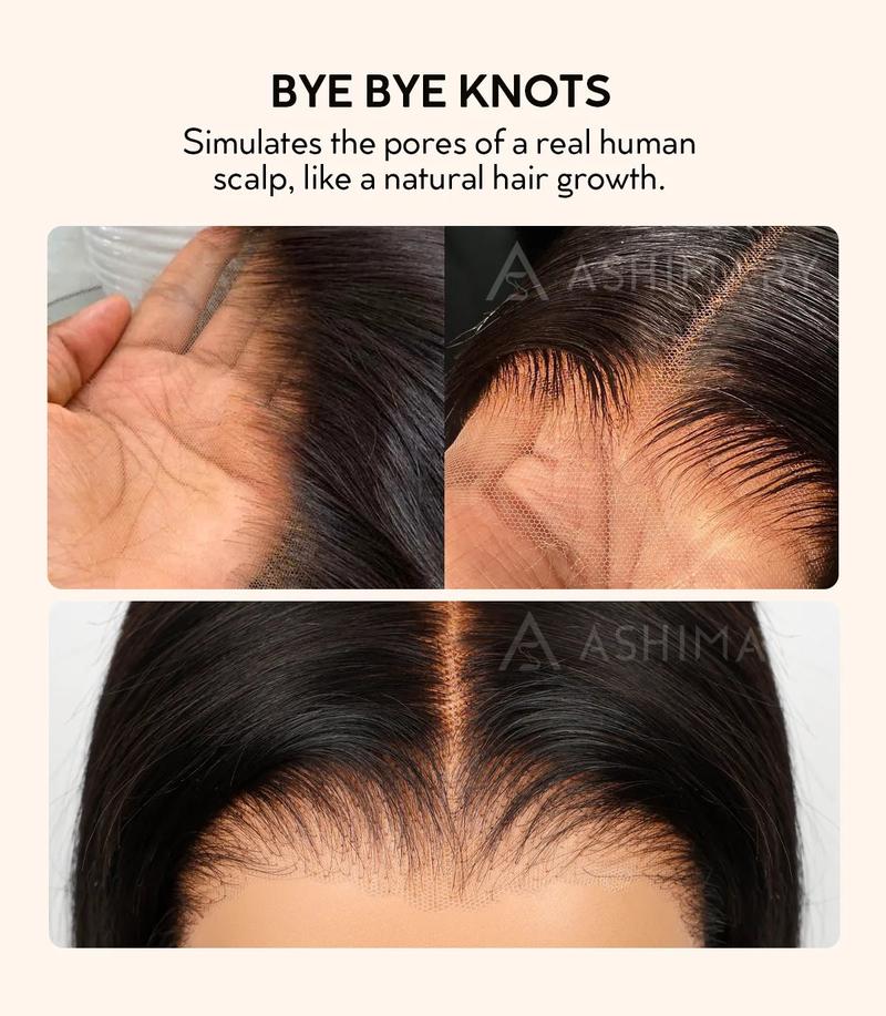 Ashimary 360 Invisi Strap Deep Wave Dark Highlight Pre Everthing 360 Lace Frontal Glueless Install Wig 180% Density