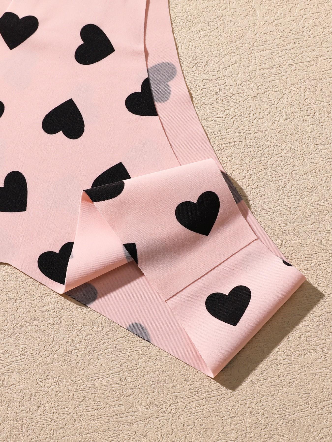 Valentine's Day Gift Set, 6-Pack Women's Seamless Panties, Heart & Leopard Print, Multi-Color Triangle Thongs, Comfortable Underwear