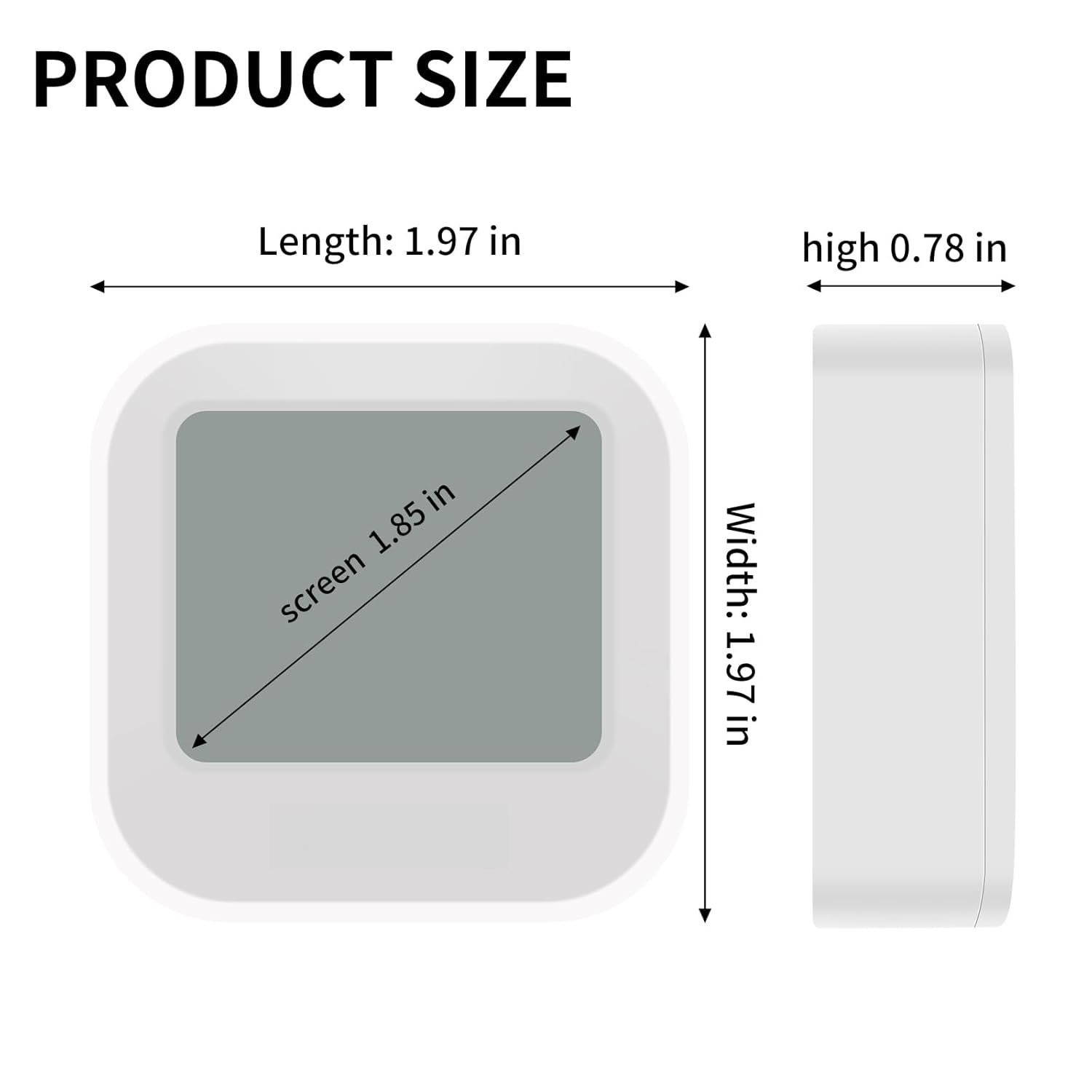 Digital Hygrometer Thermometer for Room Temperature Humidity Meter Indoor Thermometer Accuracy Calibration LCD Temperature Sensor, Bedroom,  Room, Office, Greenhouse, Cellar