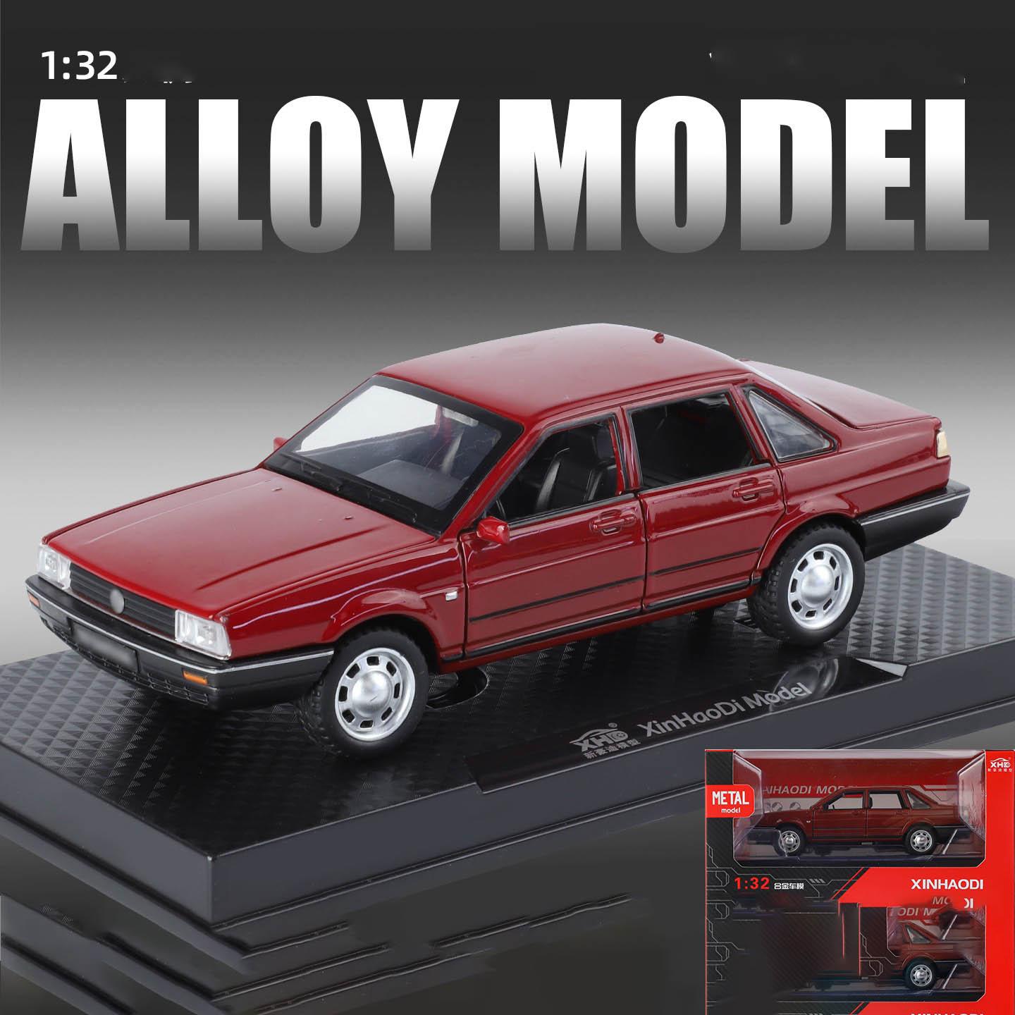Volkswagen Santana 1:32 Classic Alloy Car Model Collectible Ornament, High-Quality Replica Vehicle Decorative Piece