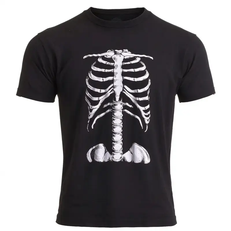 Skeleton Rib Cage |   Jumbo Print Novelty Halloween Costume Unisex T-Shirt-Adult,shirts for men graphic tees   funny