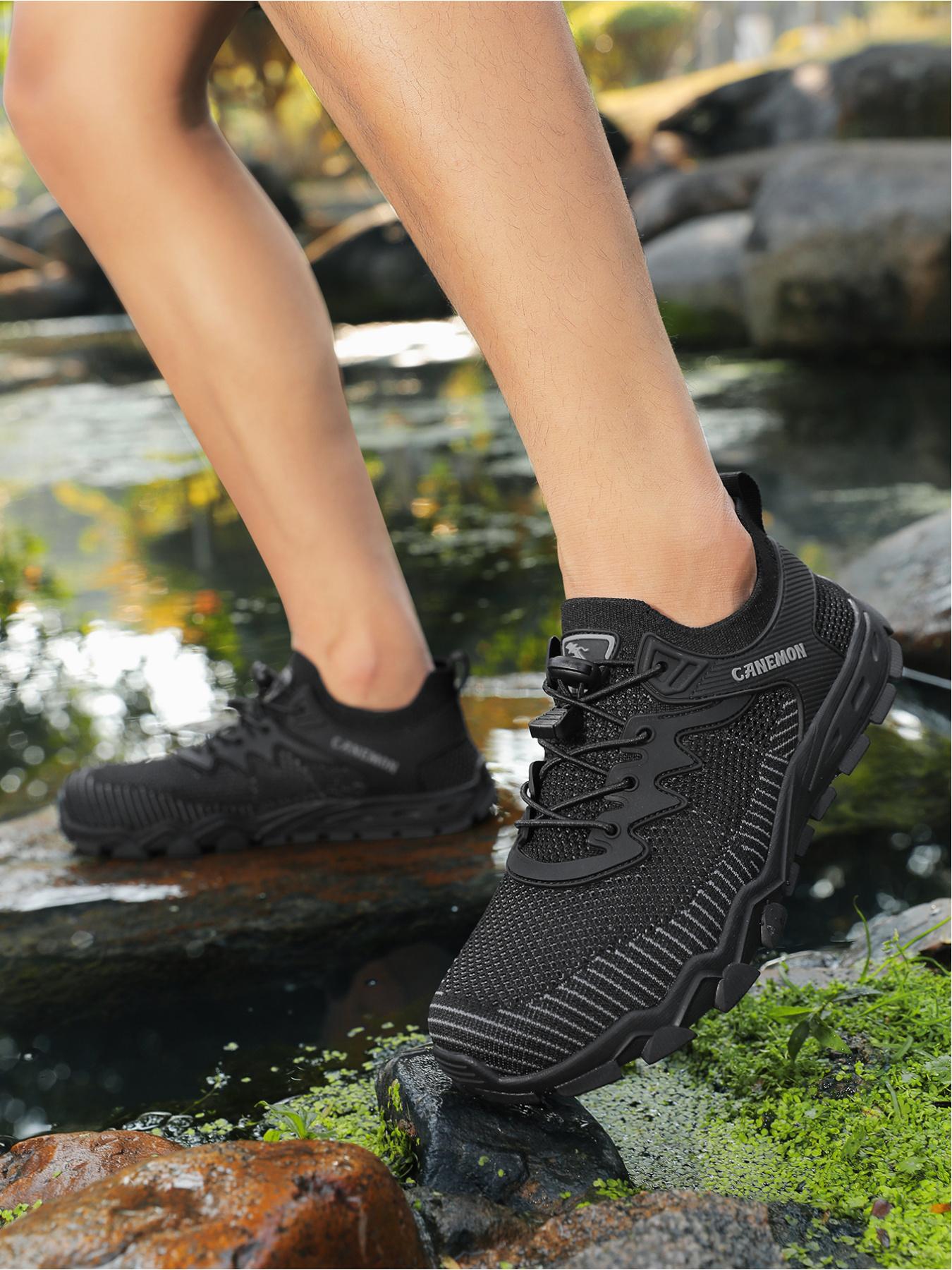 Men's casual sports outdoor shoes, with a breathable, soft, and comfortable upper that wraps around, and a multi-directional tooth pattern on the sole for strong grip. Suitable for hiking, exploring streams, fishing, cycling, and multiple scenarios