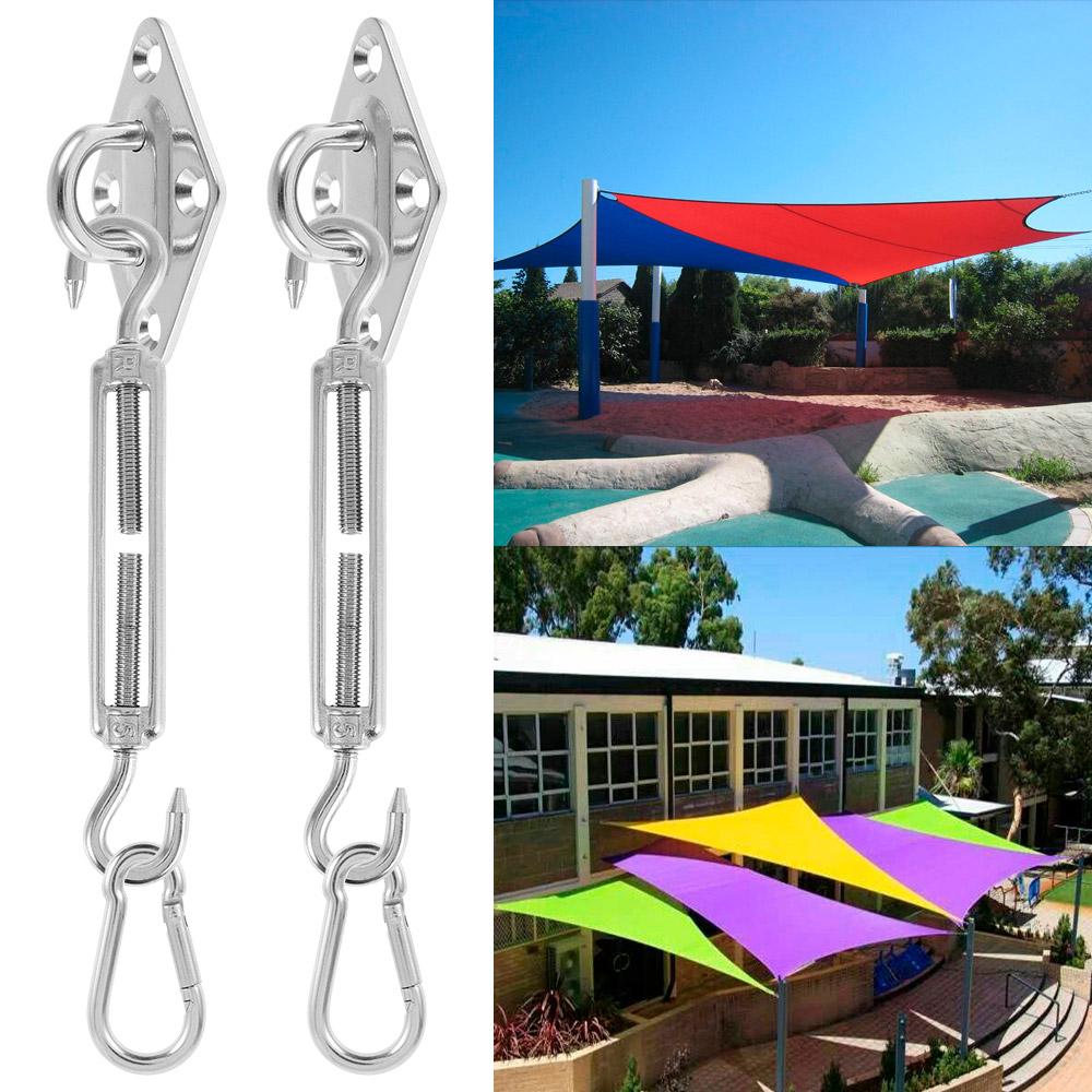 Awning Install Attachment Set Heavy Duty Sun Shade Sail Stainless Steel Hardware Kit for Home Garden Sunshade Outdoor Fixing Accessories