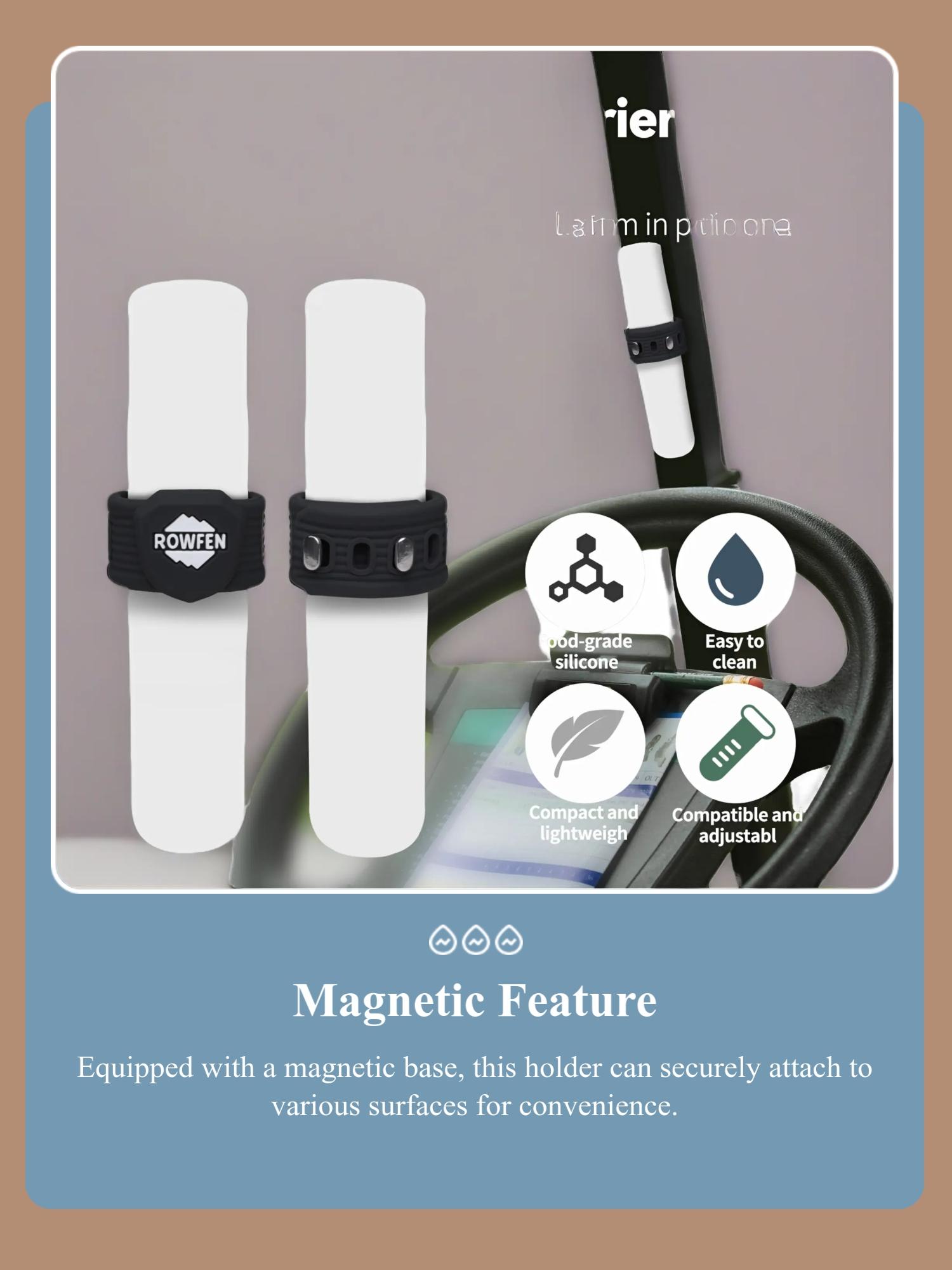 Golf Cigar Holder, Magnetic & Adjustable Design Cigar Holder, Portable Lightweight Cigar Holder for Golf, Barbecue, Fishing, Travel & Outdoor Adventure