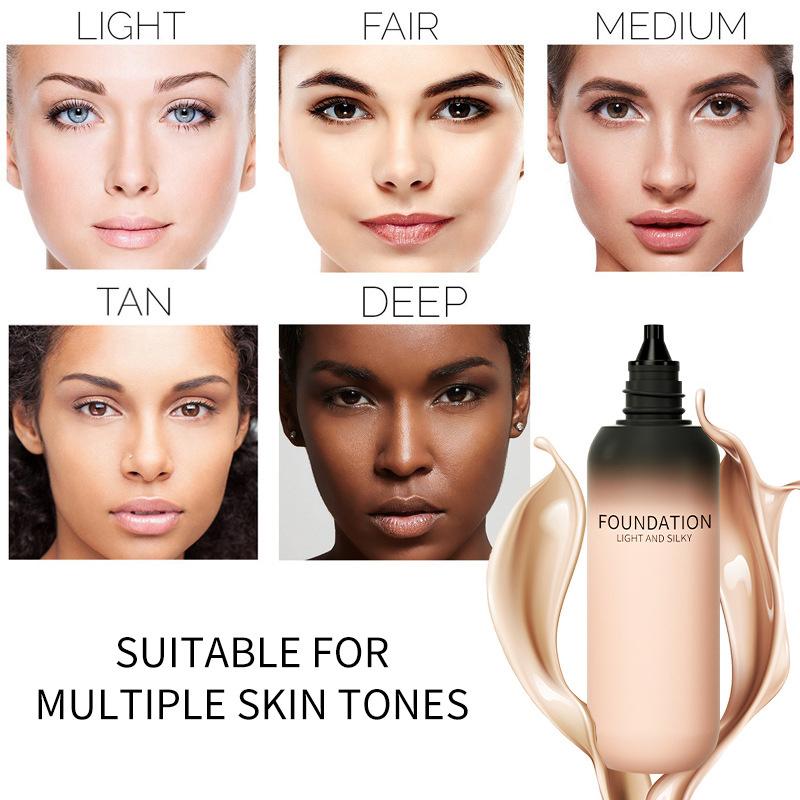 No More Touch-Ups!Longwear Liquid Foundation (Turn Up The Base) – Full Coverage, Waterproof&Sweat-Proof, Soft Matte Silicone-Free Blur cc creme Matte Full Coverage Pressed Powder Foundation Pro Filtr Soft Matte Liquid Foundation mystique makeup primer