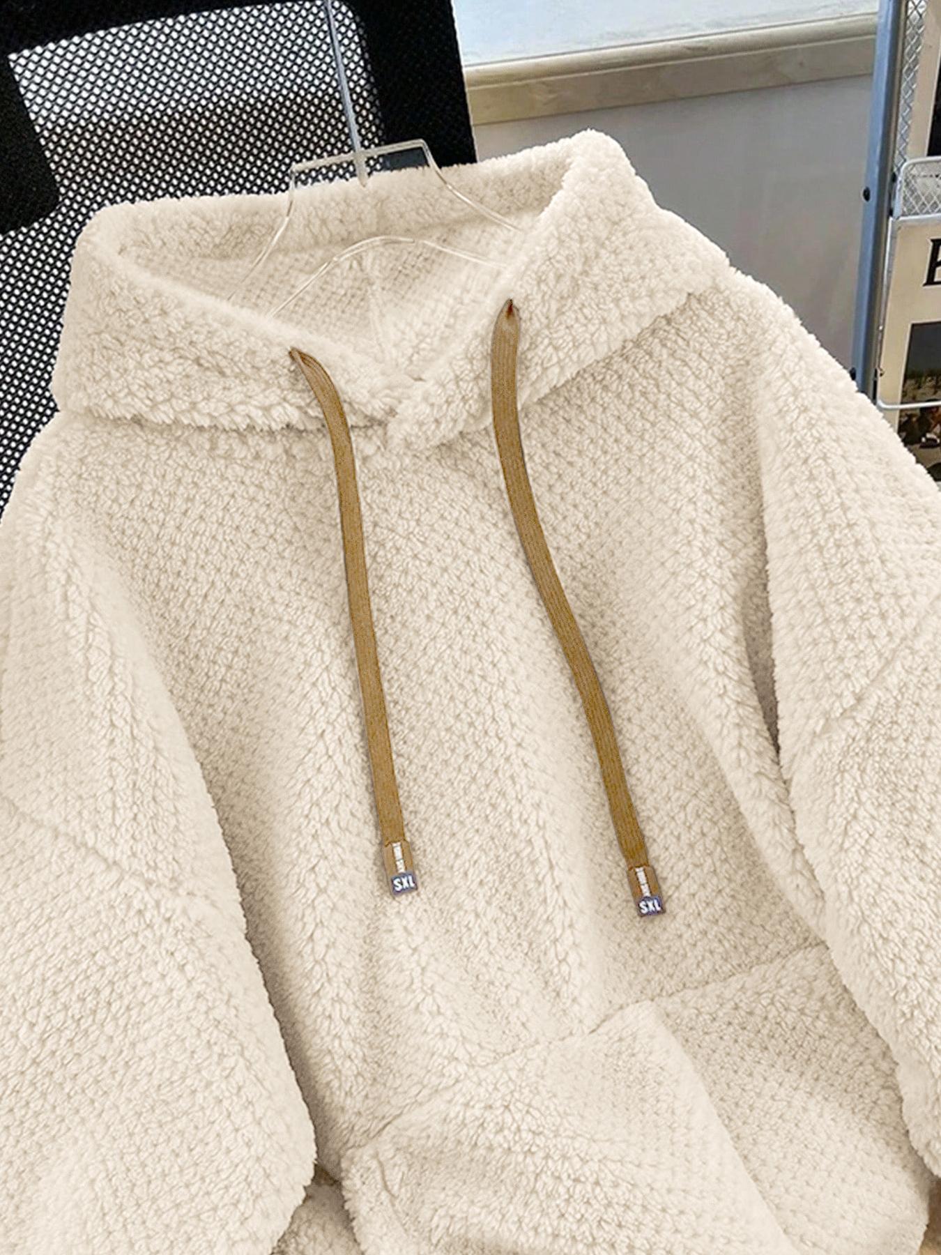 Women's Hooded Fleece Sweatshirt, Plush Soft, Autumn Winter Warm Casual Wear, Cozy Daily, Comfortable and Stylish