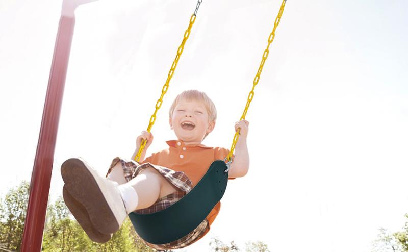 2PCS Swings Seats Heavy Duty with 66" Chain, Playground Swing Set Accessories Replacement with Snap Hooks, Support 250lb