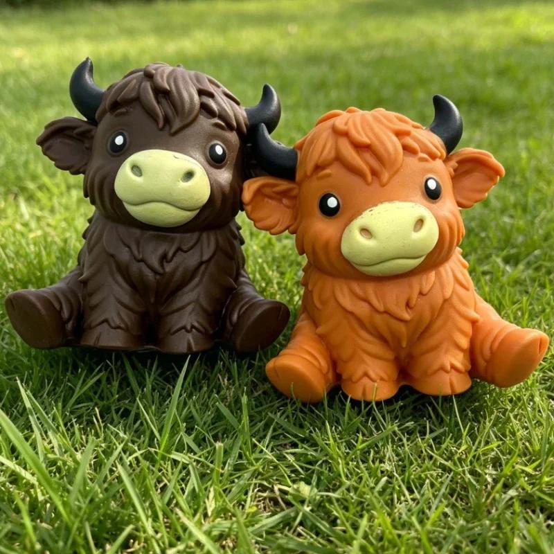 Hot Jumbo Highland Cow Stress Balls Squishies Squeeze Toy Squeeze Ball Fidget Toy for Slow-Rising Stress Relief Squeeze Toy