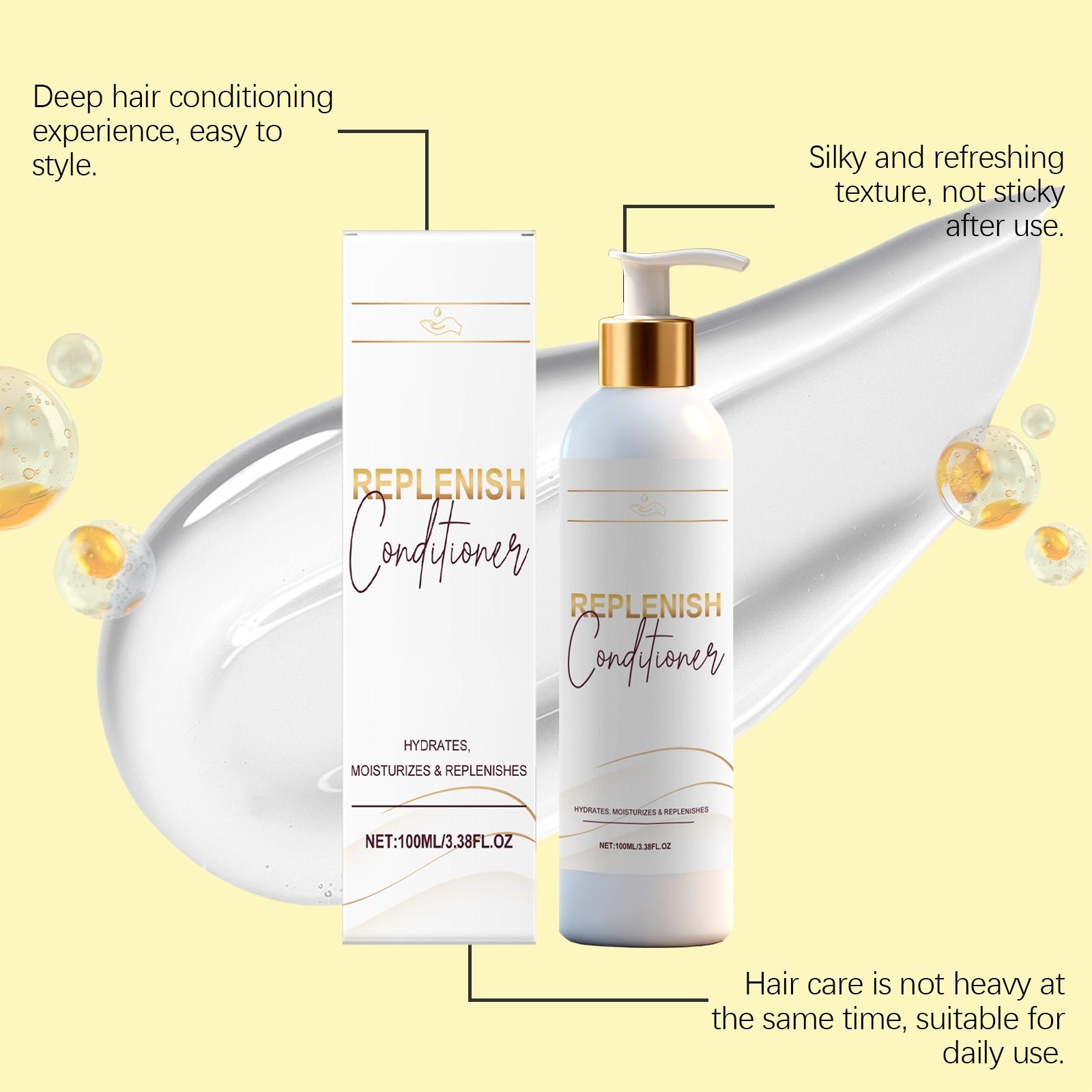 Smooth Hair Conditioner, Gentle Daily Care for Dry and Frizzy Hair, Moisturizing and Nourishing Formula, Soft and Silky Finish