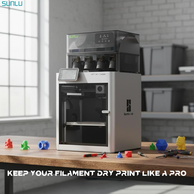 SUNLU AMS Heater Upgraded your Bambulab the first generation AMS, Enables Drying while Printing