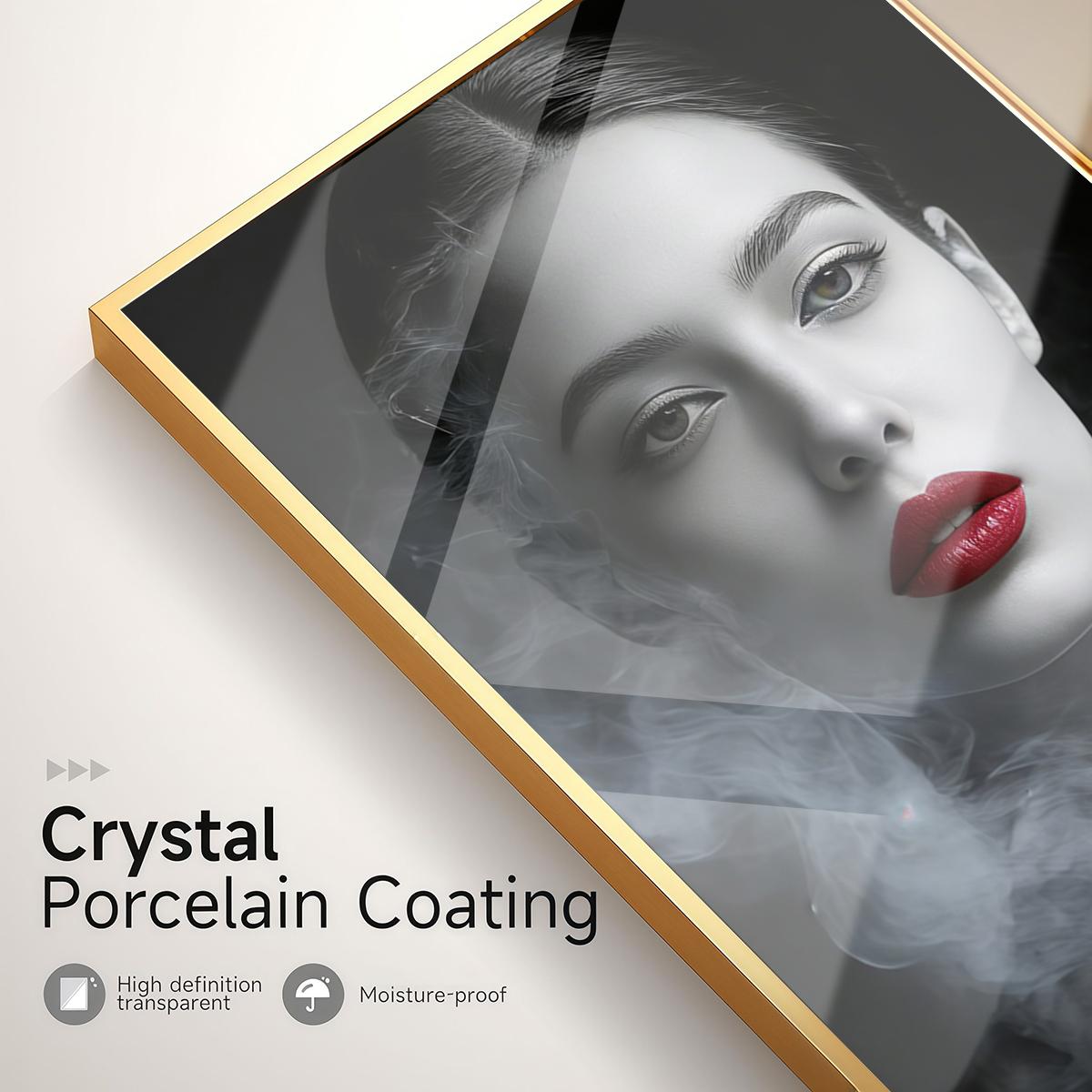 3 Counts Aluminum Alloy Framed Painting, Abstract Smoke And Light Portrait Pictures, Home Decoration For Living Room, Bedroom, Office, Restaurant, Hallway Wall Decor, Odorless Print Artwork, Luxury Perfect Gift For Friends And Family