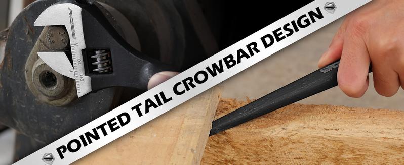 3-Piece Adjustable Spud Wrench Set, 10-inch, 12-inch, 16-inch, SAE and Metric Scale Marked, CR-V Steel with Black Oxide Finish