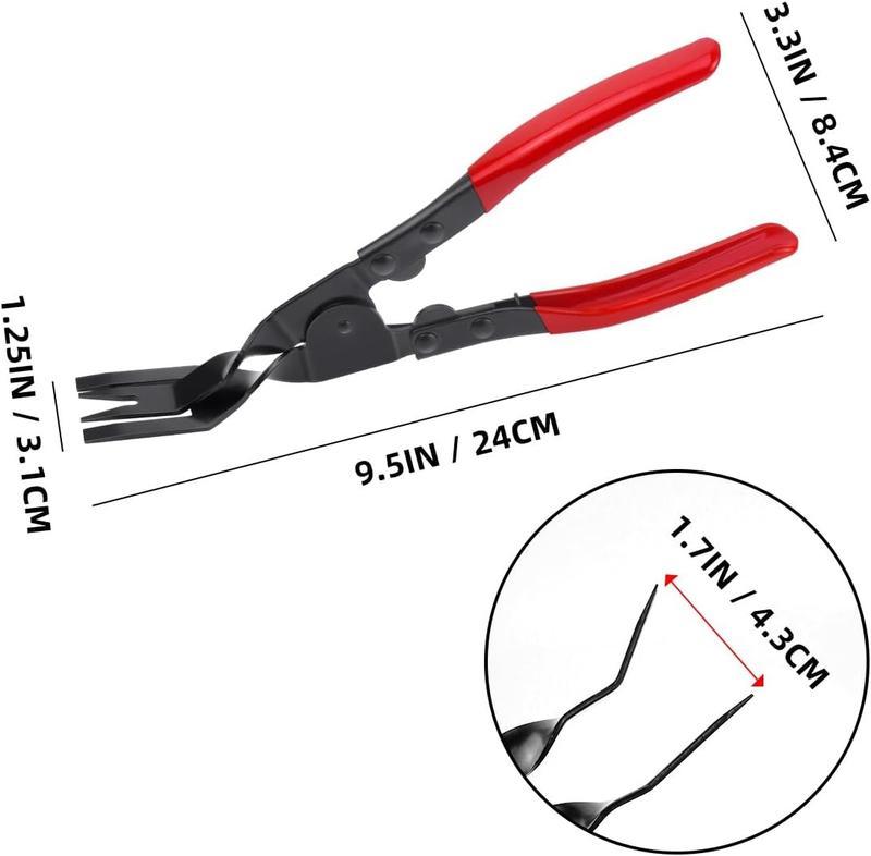 Automotive Interior Fastener and Door Panel Clip Removal Pliers Tool for Car Upholstery and Panels Automotive Interior Fastener and Door Panel Clip Removal Pliers Tool for Car Upholstery and Panels